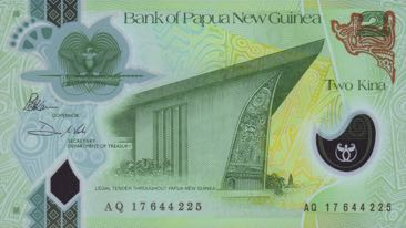 P50 Papua New Guinea 2 Kina Year 2018